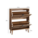 Medieval - Independent Shoe Cabinet With 2 Flip Drawers by Unique Piece Furniture