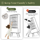 4 Drawer Dresser, Modern Rattan Dresser Chest with Wide Drawers and Metal Handles, Farmhouse Wood Storage Chest of Drawers for Bedroom, Living Room, Hallway, Entryway