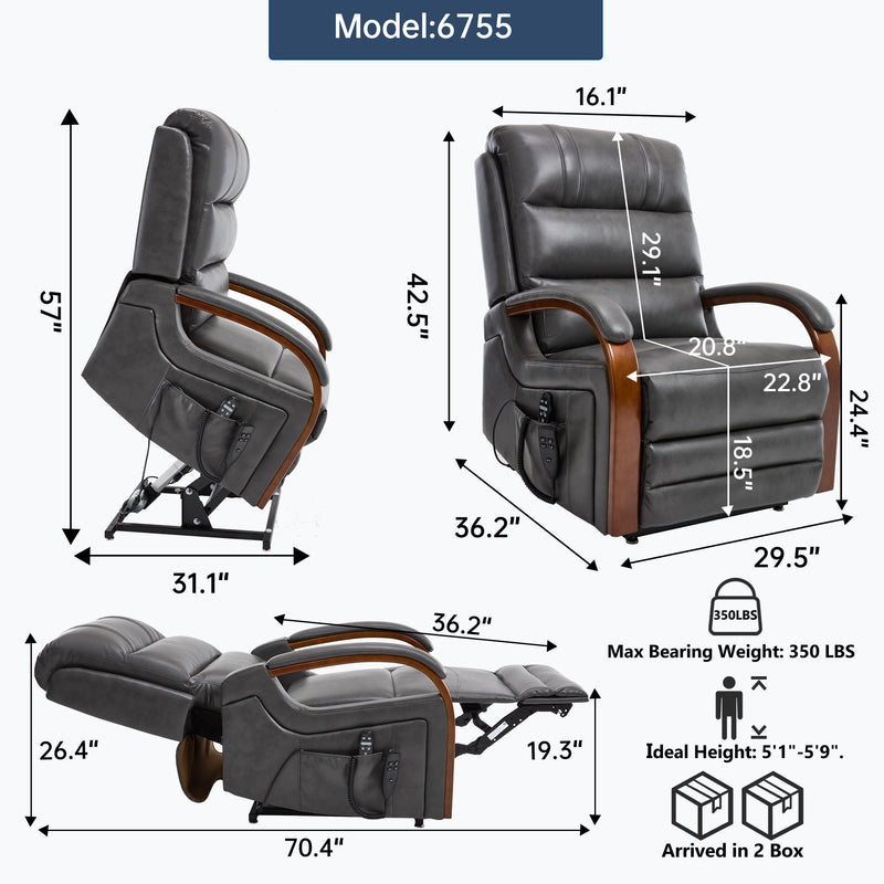 Power Dark Recliner Chair, photo 2 of 10