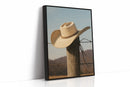 Cowboy Hat on Fence Post