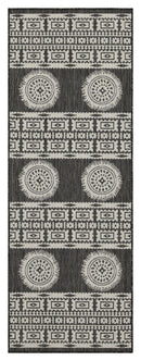 Sunshine - 5'3" X 7'3" Indoor, Outdoor Area Rug Polypropylene - Anthracite