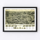 Vintage Map of Farmingdale, New York 1925