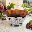 Grape Wood Tall Salad Bowl by Arthur Court Designs