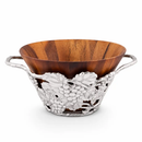 Grape Wood Tall Salad Bowl by Arthur Court Designs