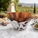 Grape Wood Tall Salad Bowl by Arthur Court Designs