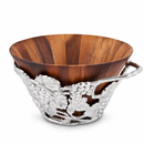 Grape Wood Tall Salad Bowl by Arthur Court Designs
