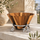 Olive Wood Salad Bowl by Arthur Court Designs