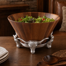 Longhorn Salad Bowl by Arthur Court Designs
