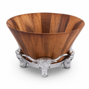 Longhorn Salad Bowl by Arthur Court Designs