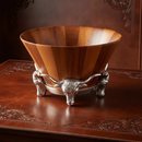 Longhorn Salad Bowl by Arthur Court Designs