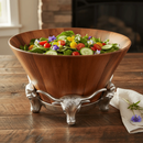 Longhorn Salad Bowl by Arthur Court Designs