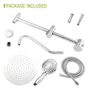 Shower System With 5 Function Rain Hand Shower And Slide Bar Combo