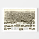 Vintage Map of Freeport, New York 1909