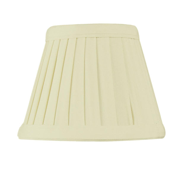5"W x 4"H Set of 6 Crisp Linen Pleated Clip-on Candelabra Lampshade, photo 2 of 8