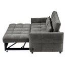 Loveseat Sofa Pull-Out Bed With Adjustable Backrest, 3 USB Ports And 2 Lumbar Pillows For Living Room by HouseOfZazla