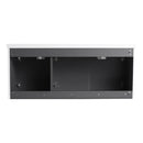 Contemporary Wall Mounted Bathroom Vanity With Resin Double Sink by HouseOfZazla