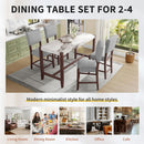 5 Piece Counter Height Dining Set With 4 Upholstered Chairs by HouseOfZazla