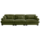 Modern Sofa With Bolstered Armrests And Pillows by HouseOfZazla