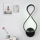 GobekUsa 8-Shaped LED Sconce Light Fixture - Black, Stylish Acrylic Wall Lighting with Neutral/Warm/White Light