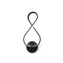 GobekUsa 8-Shaped LED Sconce Light Fixture - Black, Stylish Acrylic Wall Lighting with Neutral/Warm/White Light