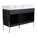 Freestanding Bathroom Vanity With Resin Sink And Storage Cabinet by HouseOfZazla