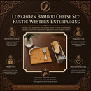 Longhorn Bamboo Cheese Set by Arthur Court Designs