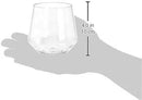 Amazon Basics Tritan Glasses, Dishwasher Safe, BPA-Free Plastic, Stemless Wine, Shatterproof, 14-oz, Clear, Set of 4 by CozyNest Decor