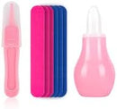 Baby Grooming and Healthcare Kit, Portable Baby Safety Care Set with Hair Brush Comb Nail Clipper Nasal Aspirator for Nursery Newborn Infant Girl Boy (25 in 1 Pink) by TinyTreasures Baby Boutique