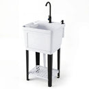 14.5 Gal Utility Sink with Rotating Faucet & Adjustable Legs by LJGDeals