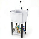 14.5 Gal Utility Sink with Rotating Faucet & Adjustable Legs by LJGDeals