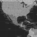 Personalized World Map Canvas – Custom Framed Push Pin