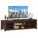 TV Stand Entertainment Center for TV's up to 65 Inch with Adjustable Shelves-Brown by LJGDeals