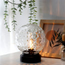 7''H Cordless Lamps Glass Nightlight with 6-Hours Timer(Black) by JHY DESIGN