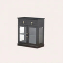 Modern Glass Door Cabinet – 3 Styles | Adjustable Shelves | Compact Storage Cupboard by 2Dropme