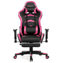 Massage Gaming Chair with Footrest by LJGDeals