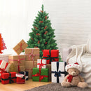 4.5 Feet Pre-lit Hinged Christmas Tree with 300 LED Lights by LJGDeals