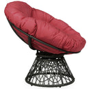 Rattan Papasan Chair Ergonomic 360-degree Swivel Soft Cushion Garden by DirectDeals