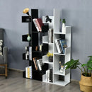 8-Tier Bookshelf Bookcase with 8 Open Compartments Space-Saving Storage Rack by LJGDeals