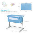 Travel Portable Baby Bed Side Sleeper Bassinet Crib with Carrying Bag by LJGDeals