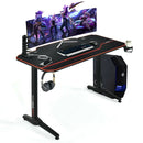 55 Inch Gaming Desk with Free Mouse Pad with Carbon Fiber Surface by LJGDeals