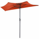 9Ft Patio Bistro Half Round Umbrella by LJGDeals