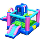 Inflatable Bounce Castle with Dual Slides and Climbing Wall without Blower by LJGDeals