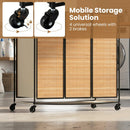 3-Section Laundry Hamper with Lid and Wheels - 21.4 Gal by LJGDeals