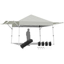 17 Feet x 10 Feet Foldable Pop Up Canopy with Adjustable Instant Sun Shelter by LJGDeals
