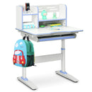 Kids Multifunctional Writing Desk with Tilt Desktop and Book Shelf by LJGDeals