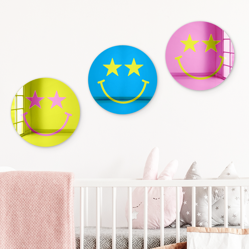 Bundle |  Happy Face with Starry Eyes Multicolor 3-Piece Set