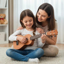 21 Inch Soprano Mahogany Wooden Ukelele Set with Adjustable Strap by LJGDeals