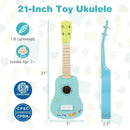 21 Inch Ukulele Guitar for Kids with Basswood Body for 3+ Years Old by LJGDeals