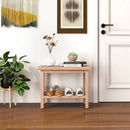 21 Inches Teak Shower Bench with Storage Shelf by LJGDeals