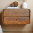 Curved Wall Mounted Bedside Nightstand by HouseOfZazla